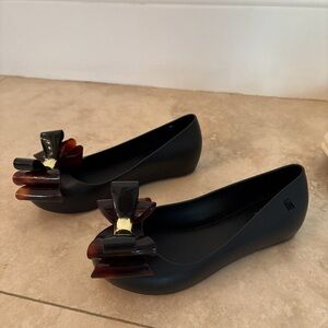 Melissa Ultragirl Tortoise Bow Flats